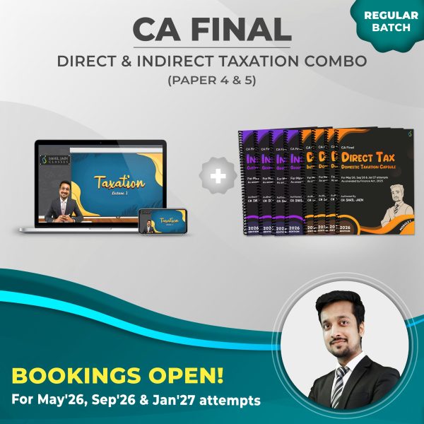 Combo - CA Final DT + IDT (May'26, Sep'26 & Jan'27 Attempts) (Regular) (Paper 4 & 5)