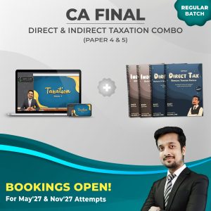 Combo - CA Final DT + IDT (May'27 & Nov'27 Attempts) (Papers 4 & 5)